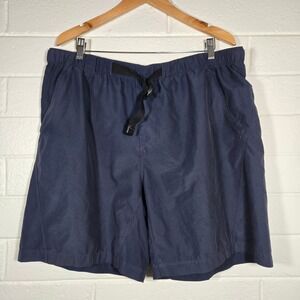 2 Lot North Face XL 8.5 Inseam Nylon Shorts Elastic Waist Belted Outdoor Hiking‎